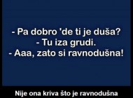 Zato je ravnodušna?