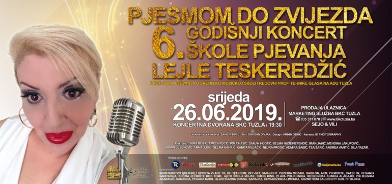 Pozivamo vas na – Šesti godišnji koncert Škole pjevanja profesorice Lejle Teskeredžić