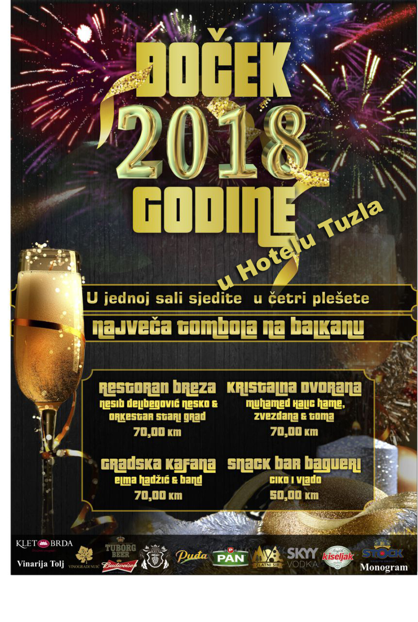 Najbolji doček i ove godine vas očekuje u Hotelu Tuzla