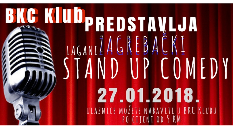 Tuzlanski BKC Klub pokreće sezonu stand up večeri – Lagani Zagrebački Stand Up!