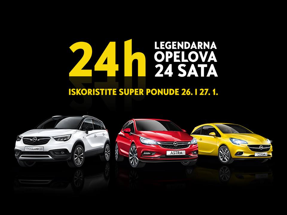 Legendarna Opelova 24 sata počinju u petak u Grand autu d.o.o.