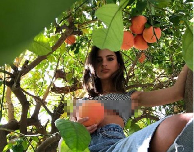 Emily Ratajkowski uvijek nađe način da pokaže sisu, čak i kad se popne na drvo