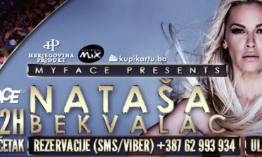 Atraktivna Nataša Bekvalac u petak konačno pred sarajevskom publikom