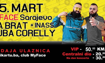 Koncert mjeseca sutra u Sarajevu uz Jalu Brata, Bubu Corellija i mladu repersku nadu Inas