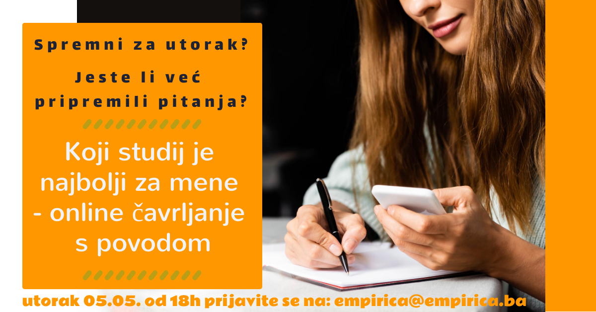 Fakultet eMPIRICA organizuje online savjetovanje za buduće studente