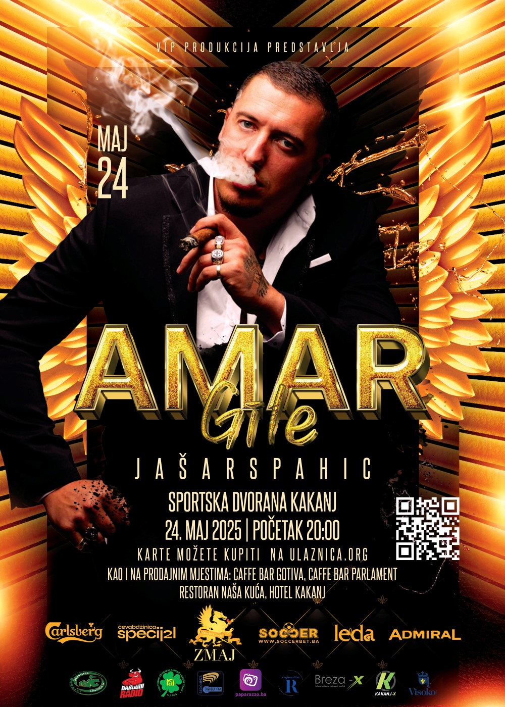 „Rodnom gradu sa ljubavlju“ – Veliki samostalni koncert Amara Gileta 24. maja u Kaknju